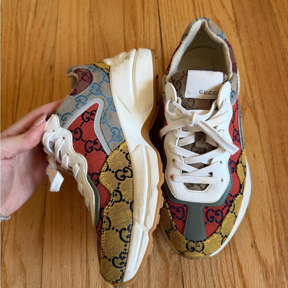 Gucci Multicolor Rhyton Sneakers - Picture 12 of 13